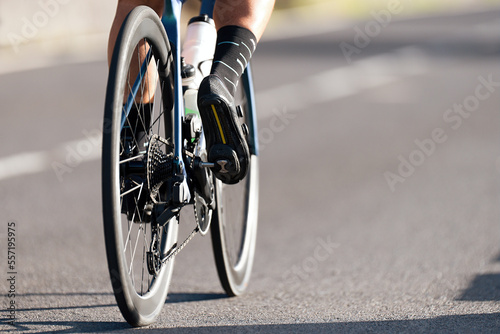 Fototapeta Naklejka Na Ścianę i Meble -  Cycling competition cyclist athletes riding a race at high speed