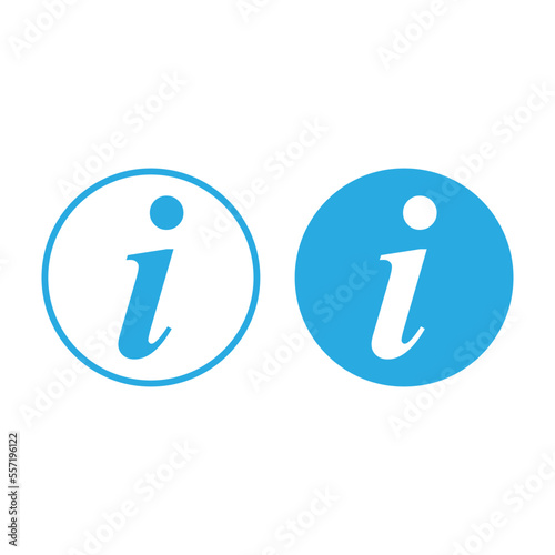 information icon, info symbol. Vector illustration isolated on blank background.editable and replaceable with color.EPS 10