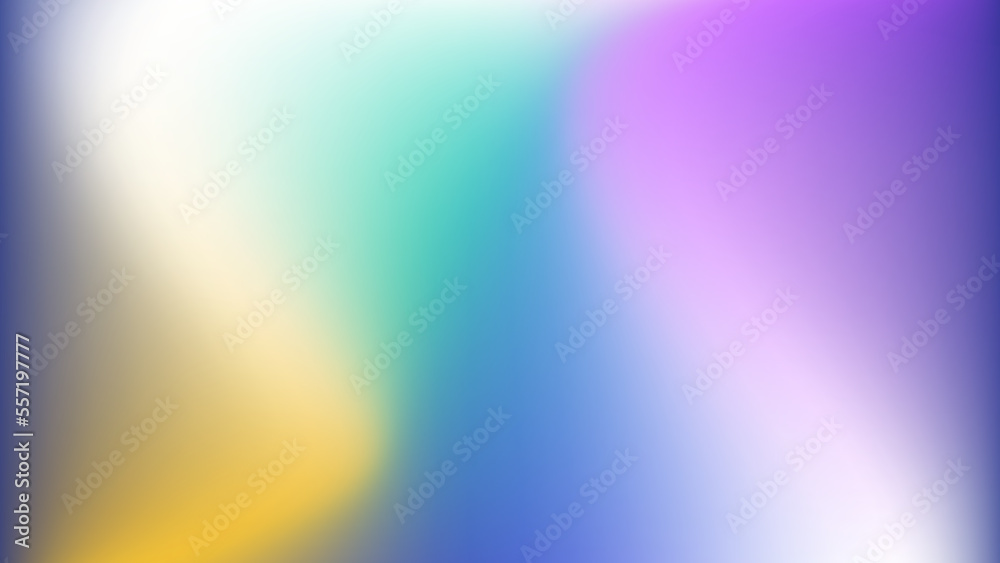 Colored abstract blurred background. Smooth transitions of iridescent colors. Colorful gradient. Rainbow backdrop