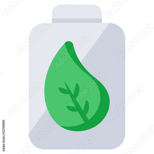 An icon design of eco bottle 