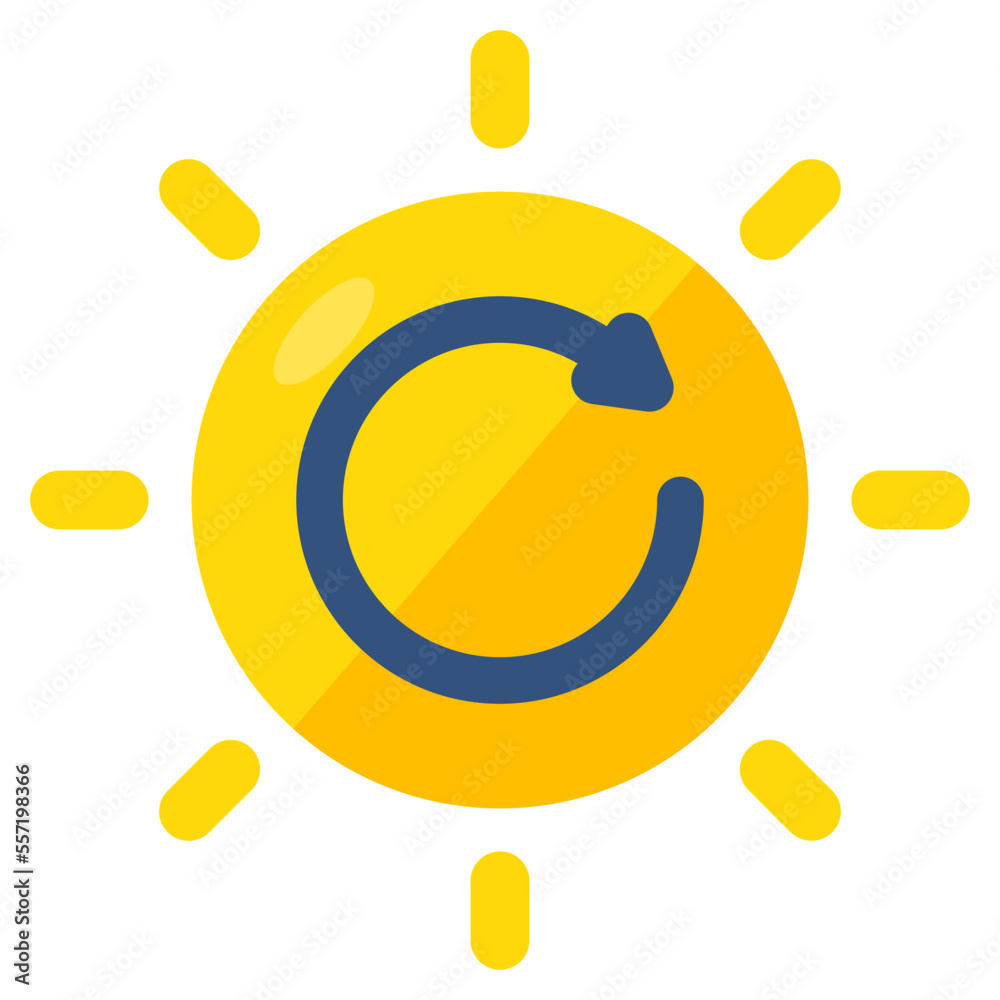 An icon design of sunlight 