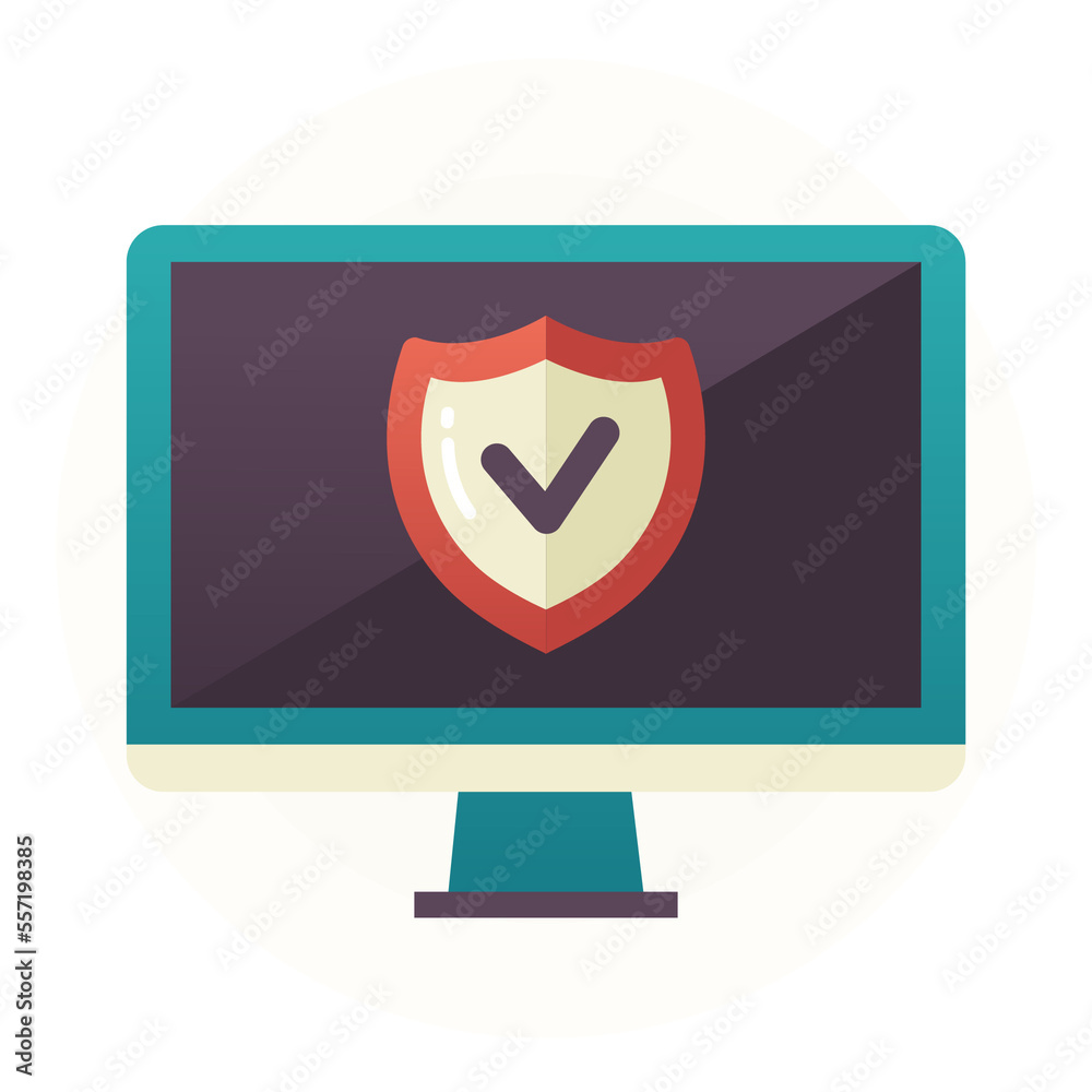 Data protection flat design style icon Data protection flat design style icon