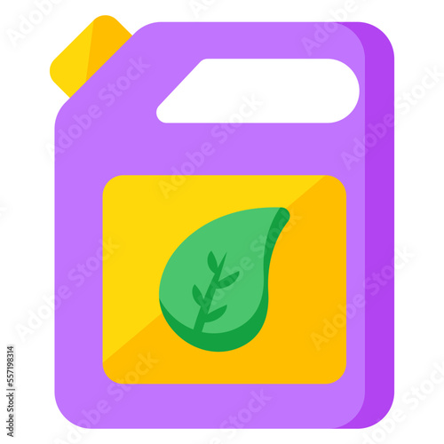 Modern design icon of eco diesel can