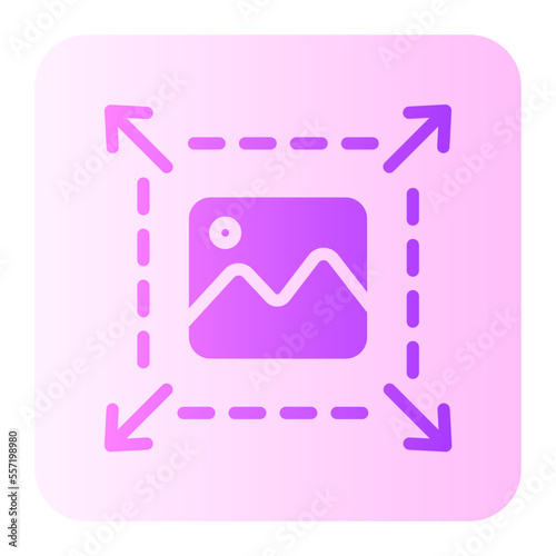 resize gradient icon