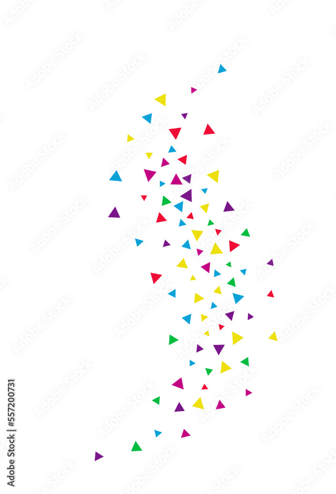 Fototapeta premium Color Shapes Festive Vector White Background.