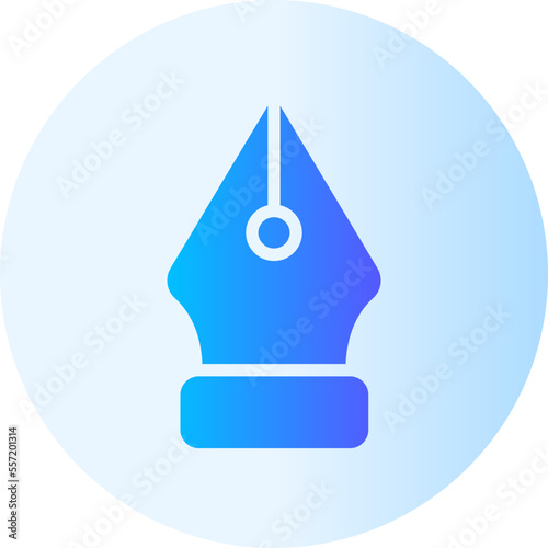 fountain pen gradient icon