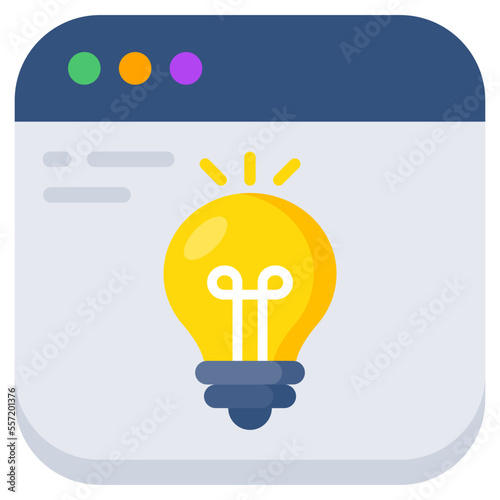 Perfect design icon of online idea 