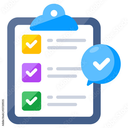 Trendy design icon of checklist 