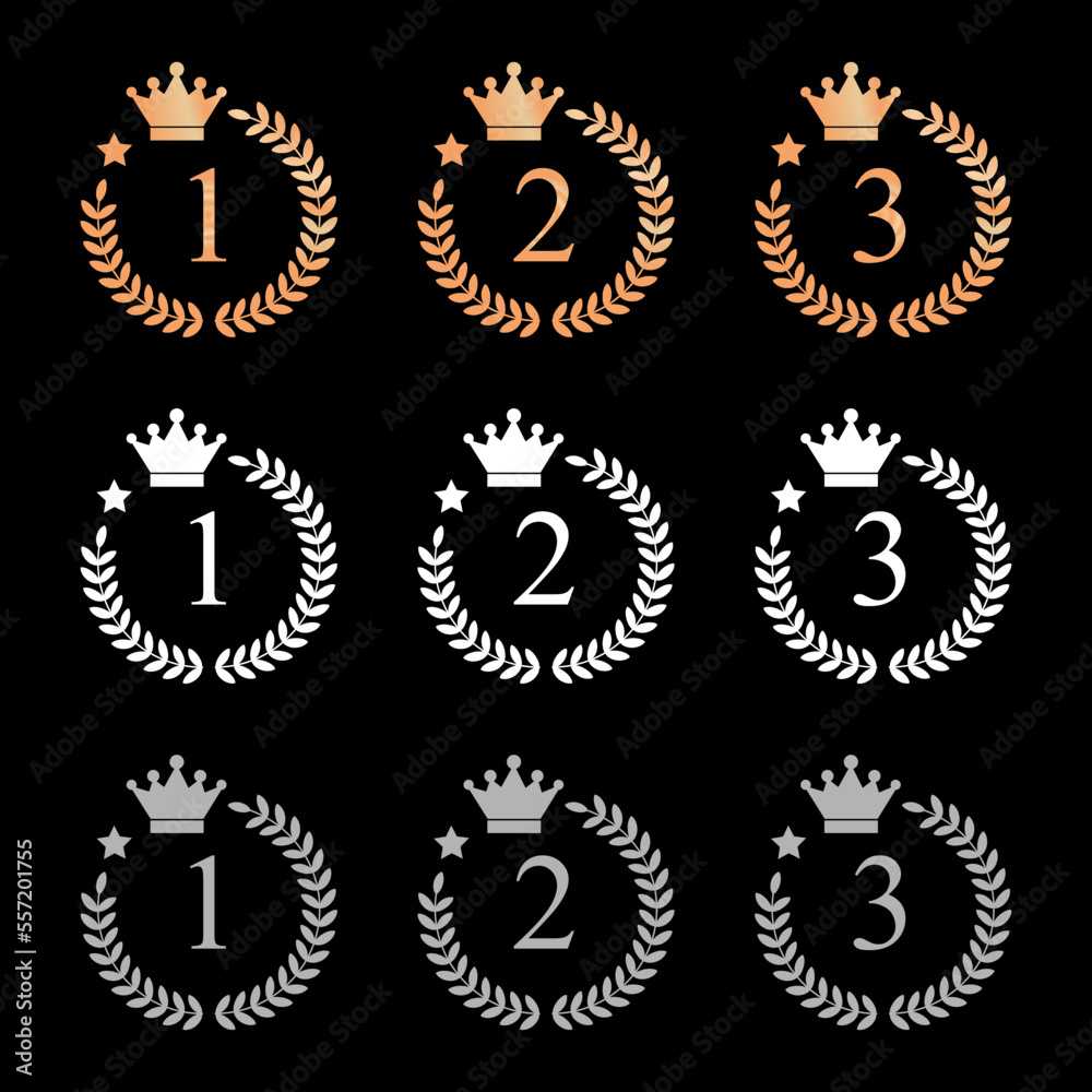 Ranking crown golden color icon illustration white background.eps Ranking crown golden color icon illustration white background.eps
