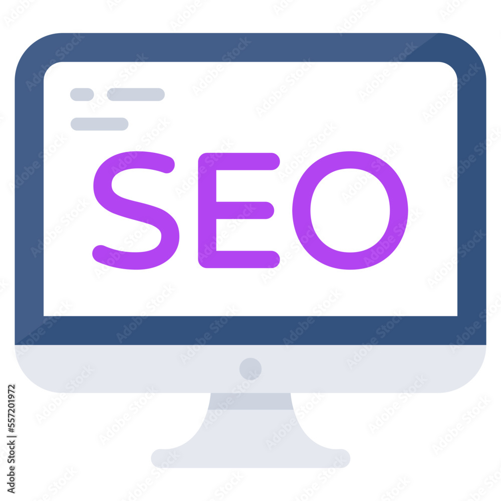 Modern design icon of search engine optimization Modern design icon of search engine optimization