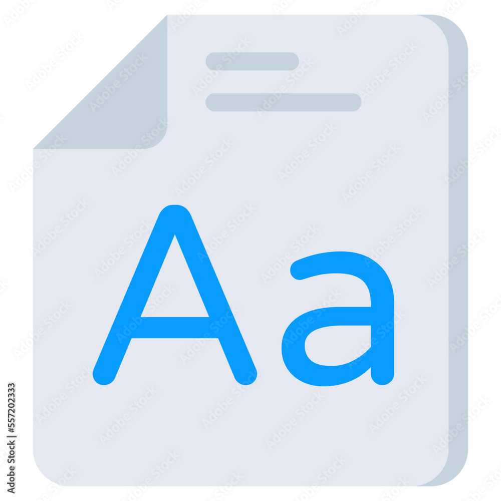 Trendy design icon of font file 