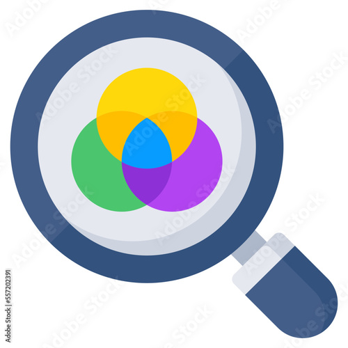 Unique design icon of color selection 