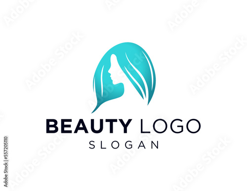 Wallpaper Mural Logo design about Beauty on a white background. created using the CorelDraw application. Torontodigital.ca