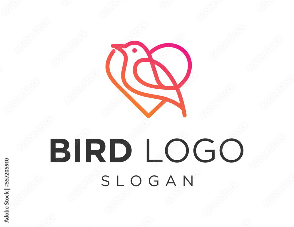 Logo design about Bird on a white background. created using the CorelDraw application. Logo design about Bird on a white background. created using the CorelDraw application.