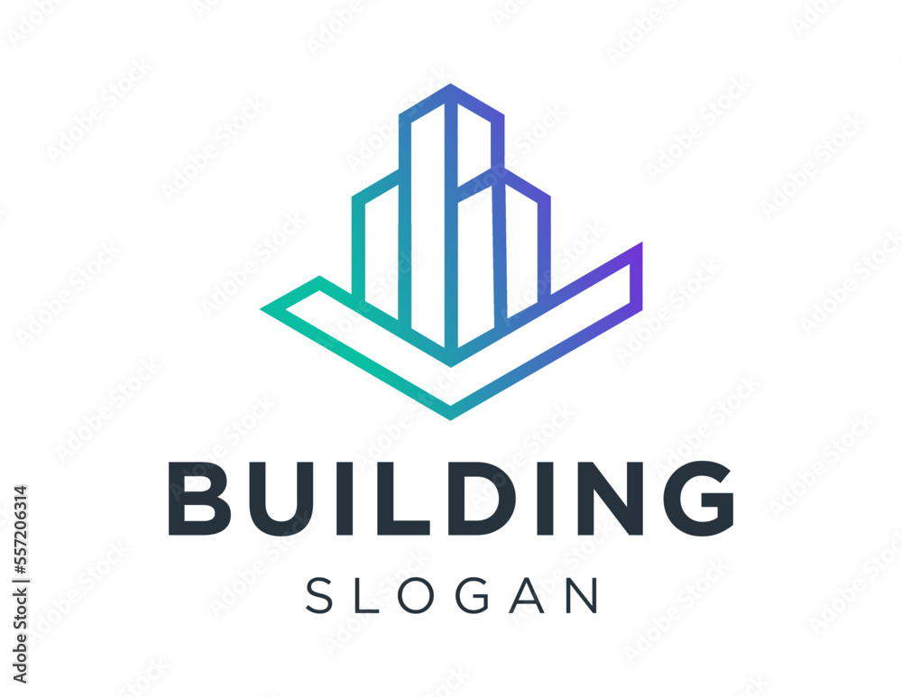 Logo design about Building on a white background. created using the CorelDraw application. Logo design about Building on a white background. created using the CorelDraw application.