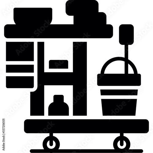 Cleaning Cart Icon