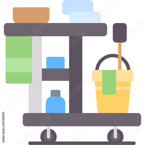 Cleaning Cart Icon