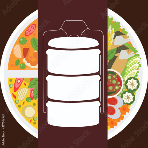 logo pinto tom yum fish vegetables food restaurant