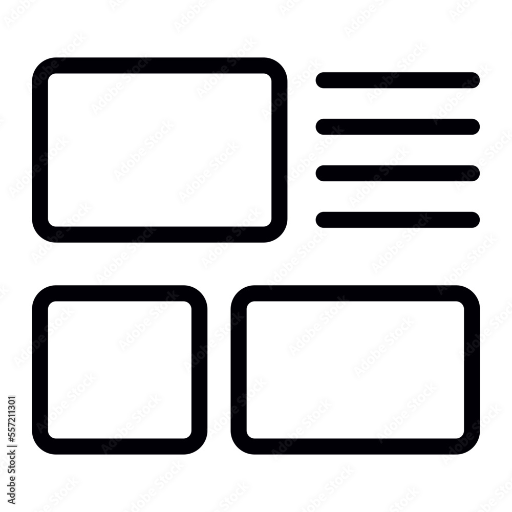 interface line icon interface line icon