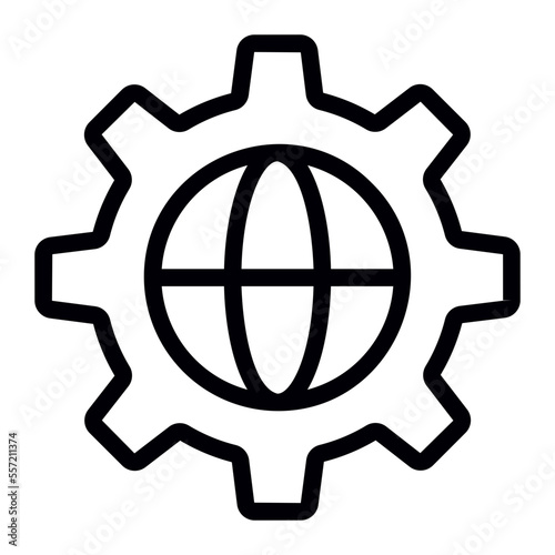 settings line icon