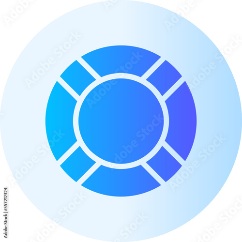 life saver gradient icon