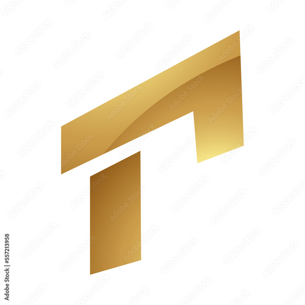 Golden Letter R Symbol on a White Background - Icon 9 Golden Letter R Symbol on a White Background - Icon 9