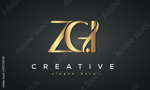 ZGI creative luxury logo design photo