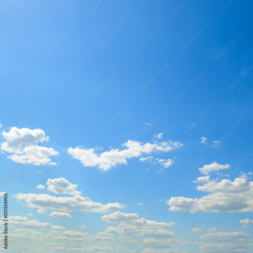 Fototapeta premium Blue sky and cumulus clouds.
