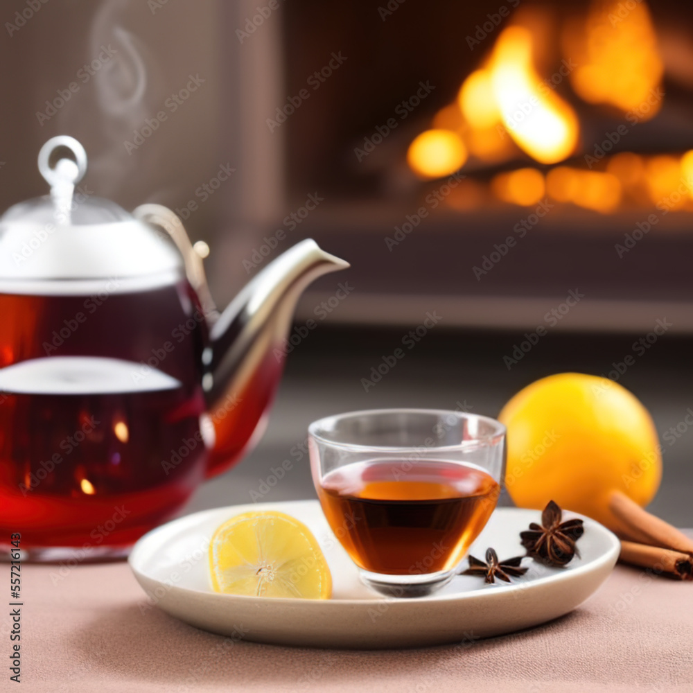 cup of tea with fruits and spices cup of tea with fruits and spices