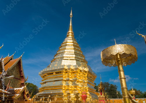 Wat Phra That Doi Suthep Ratchaworawihan temple. Thailand's most popular tourist destinations. Chiang Mai, Thailand