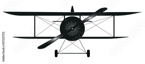 Vintage plane vector icon. Retro style. Vector illustration.Icons of air travel. Vintage plane illustration isolated on white background.  Design element for logo, label, emblem, sign.