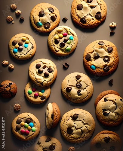 Cookies background 