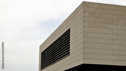 contemporary building facade against sky