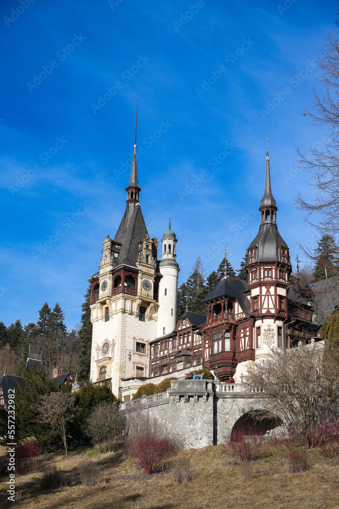 Peles castle in Sinaia city.
One of the most important tourist attractions in Romania