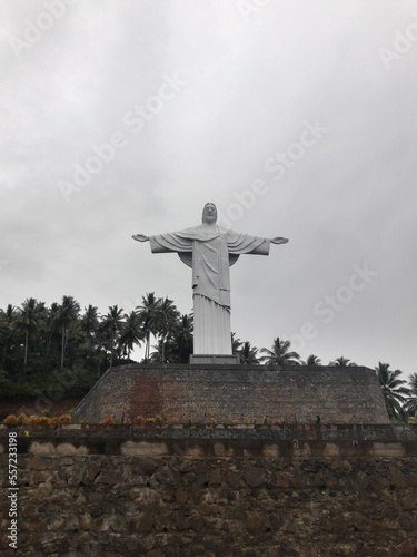 Jesus Christ the Reedemer statue, Lembeh, Indonesia photo
