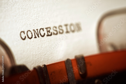 Concession concept view