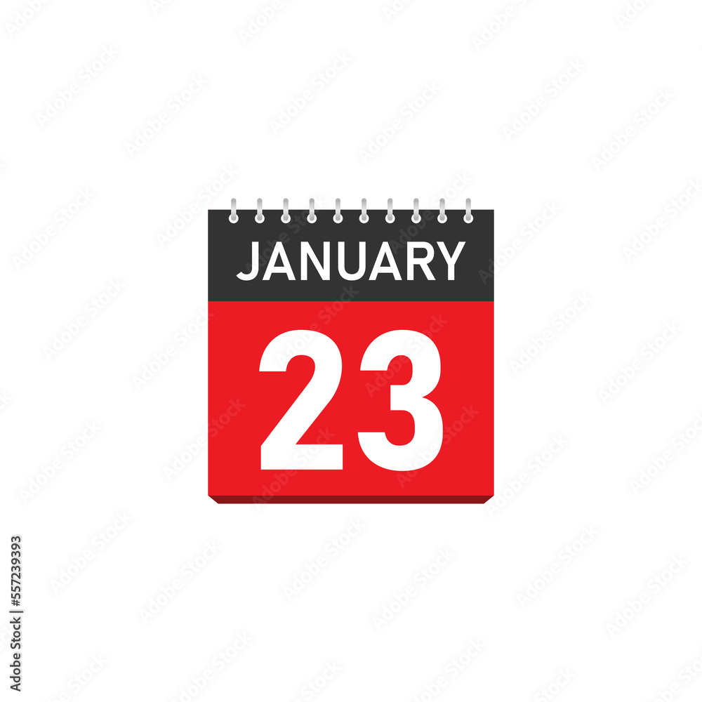 January 23 Concept Design. Vector Illustration. January 23 Concept Design. Vector Illustration.