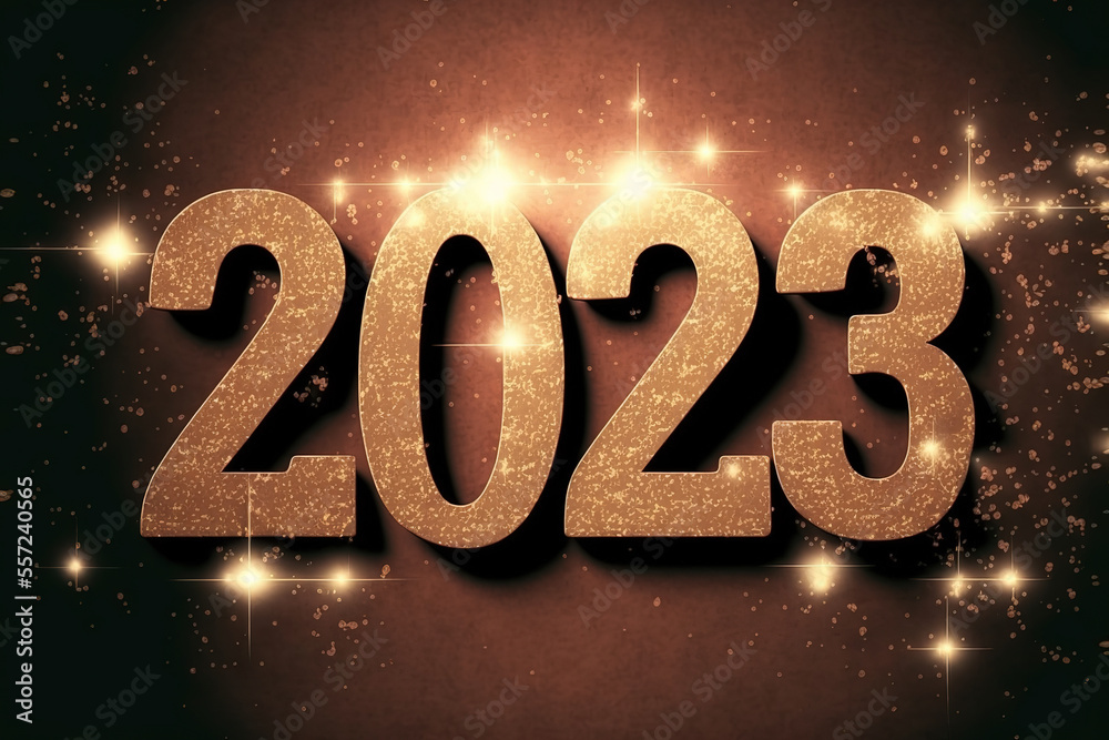 2023 text on christmas background, New Year, illustration 2023 text on christmas background, New Year, illustration