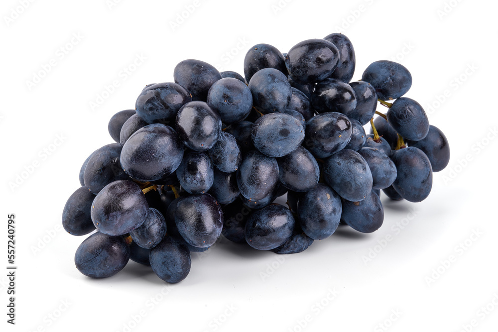 Dark blue grape, isolated on white background. High resolution image. Dark blue grape, isolated on white background. High resolution image.