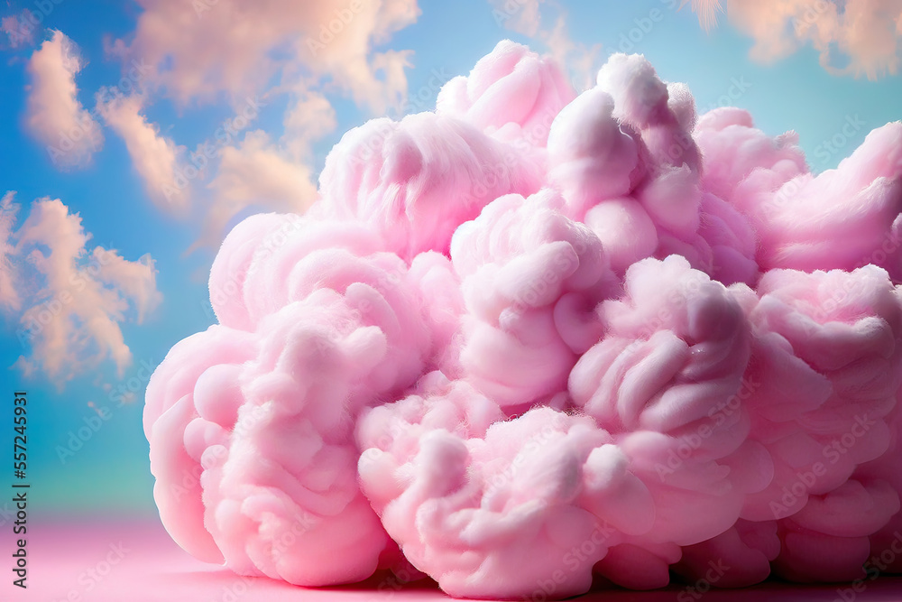 Obraz premium pink fluffy cotton,pink background,abstract background
