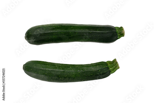 Zuchini isolated on the white background.