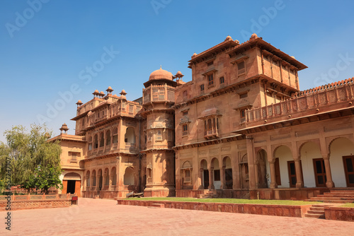 Historic Junagarh fort in Bikaner, Rajasthan, India built in 1594.