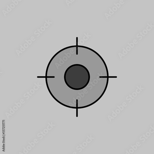 Crosshairs target destination vector icon