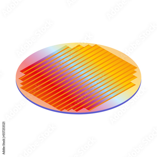 Round Semiconductor Part Composition photo