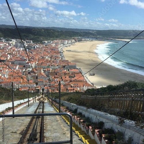 Nazare Beach from Funicular