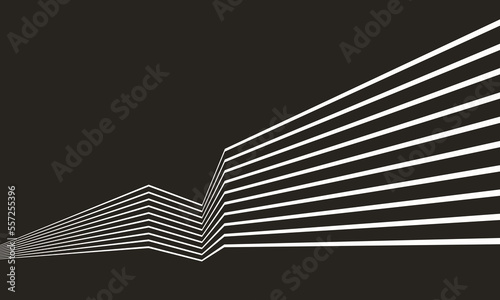 Fotografiet Abstract background with zigzag lines