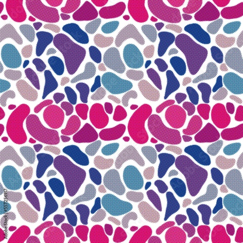  illustration, nautical pattern. a large number of colorful multi-colored sea pebbles in pastel colors on a white background © Дарія Білоус