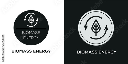 Creative (Biomass energy) Icon, Vector sign.