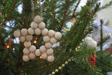 Star pendant on the Christmas tree
