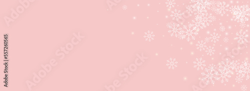 Golg Snow Vector Panoramic Pink Background. © Natallia